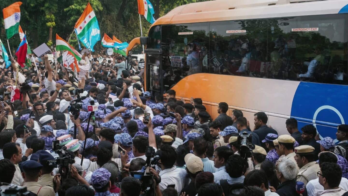 Cockroach Janta Party protests in Delhi over alleged voter-list tampering