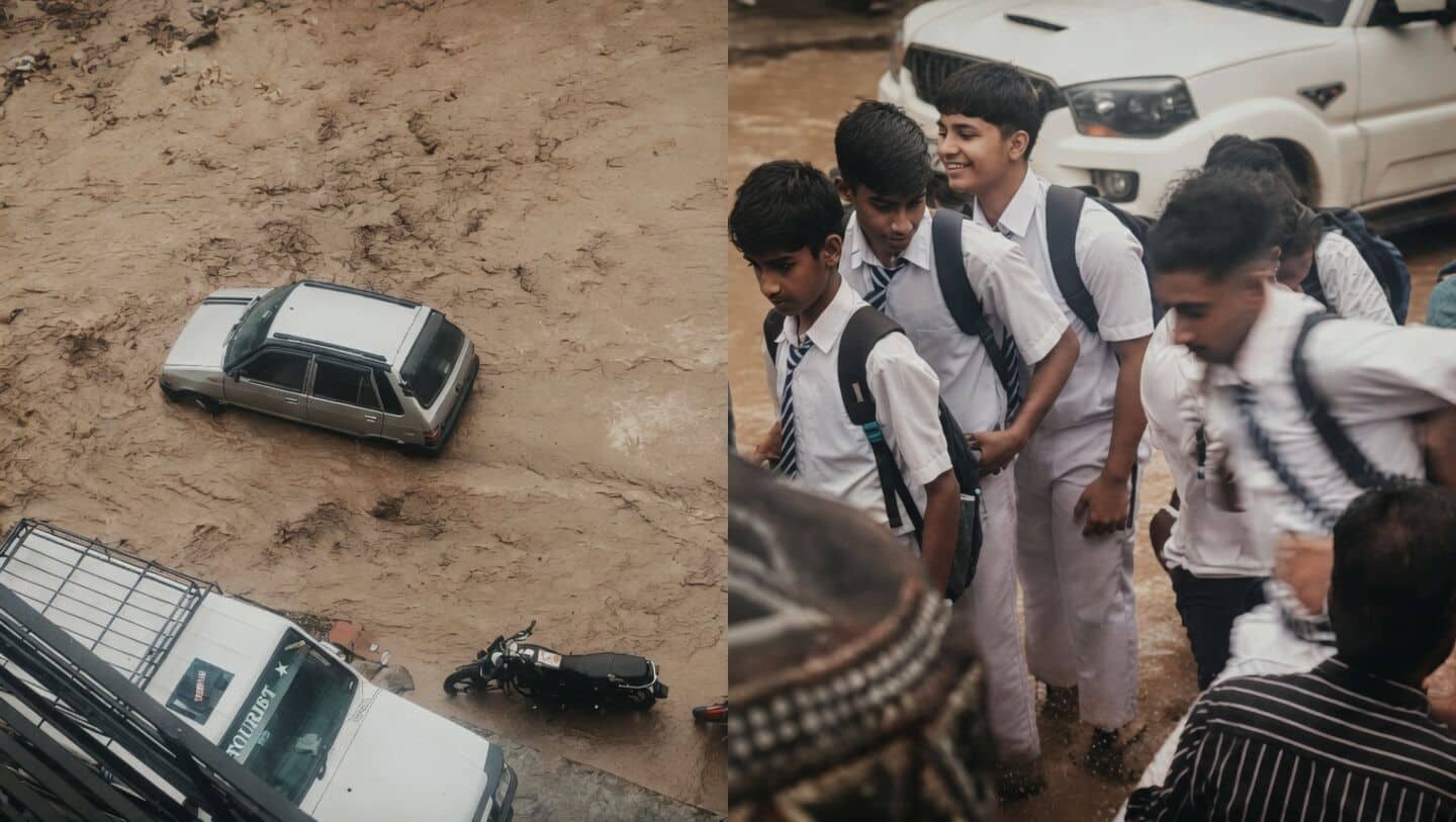 Three cloudbursts in J&K trap vehicles, locals rescue schoolchildren