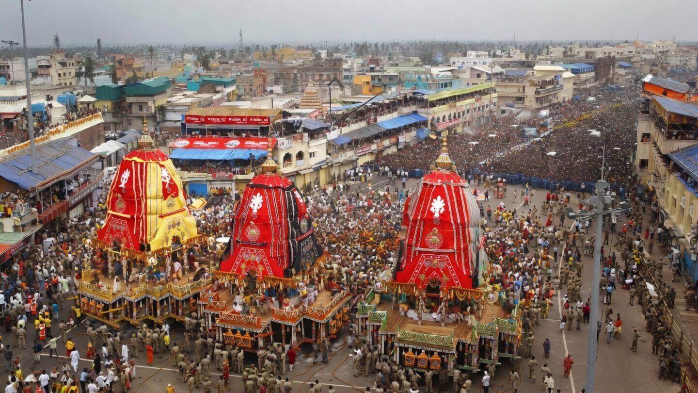 Jagannath Rath Yatra lights up Puri with 3 chariots