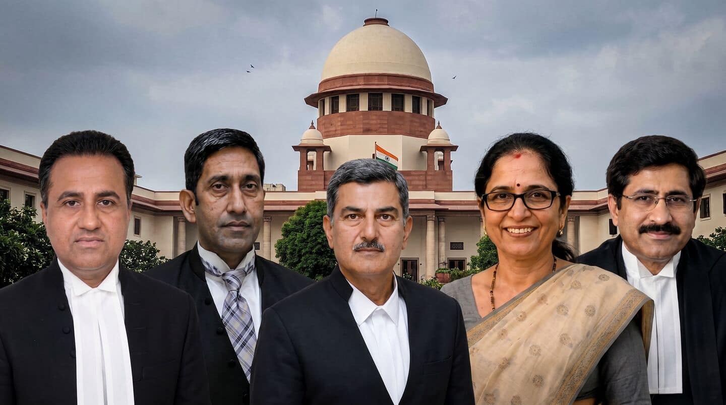 सुप्रीम कोर्ट में 5 नए जजों को हरी झंडी, कुल 38 हुए; 12वीं महिला जज वी मोहना ने रचा इतिहास