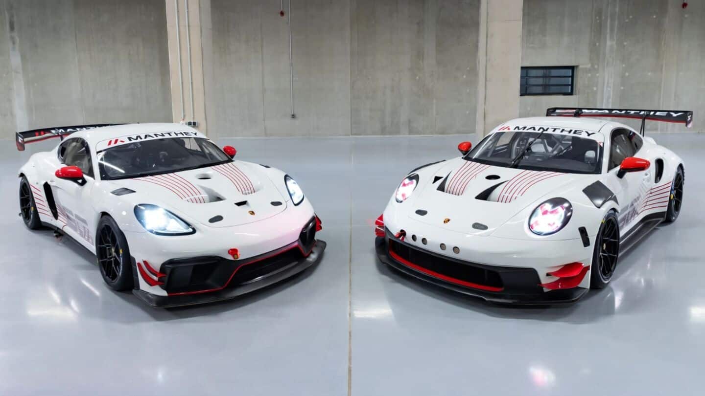 Manthey reveals 2 Porsche race cars to mark 30 years