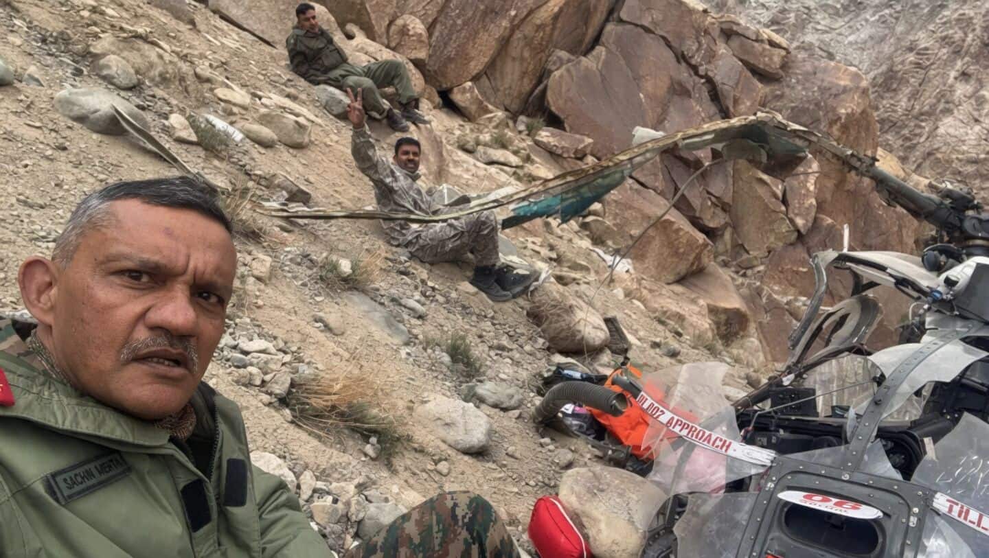 Army probes Ladakh helicopter crash injuring Major General Sachin Mehta
