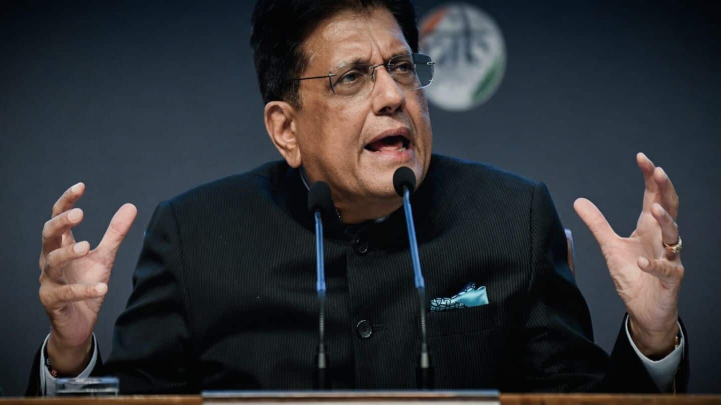 Piyush Goyal meets Wang Wentao at BRICS Summit New Delhi