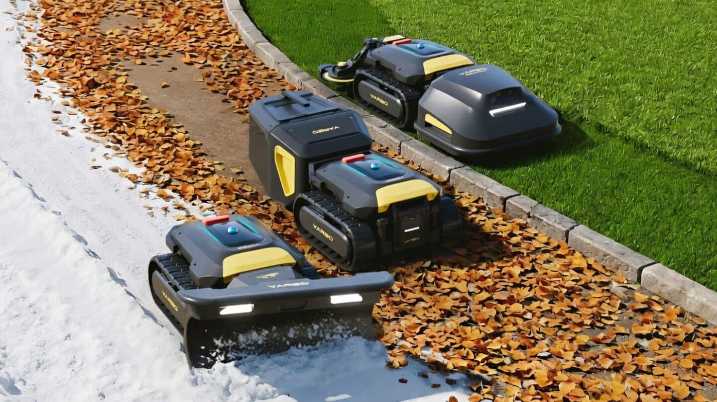 Yarbo M robot can mow, plow snow, and collect leaves