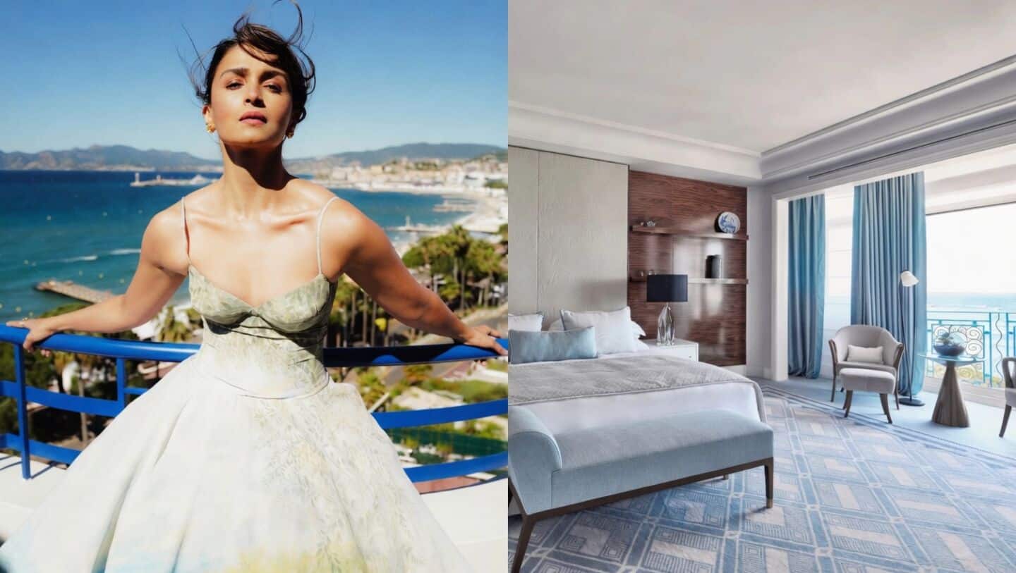 Bhatt shines at Cannes in blush gown, Hotel Martinez stay