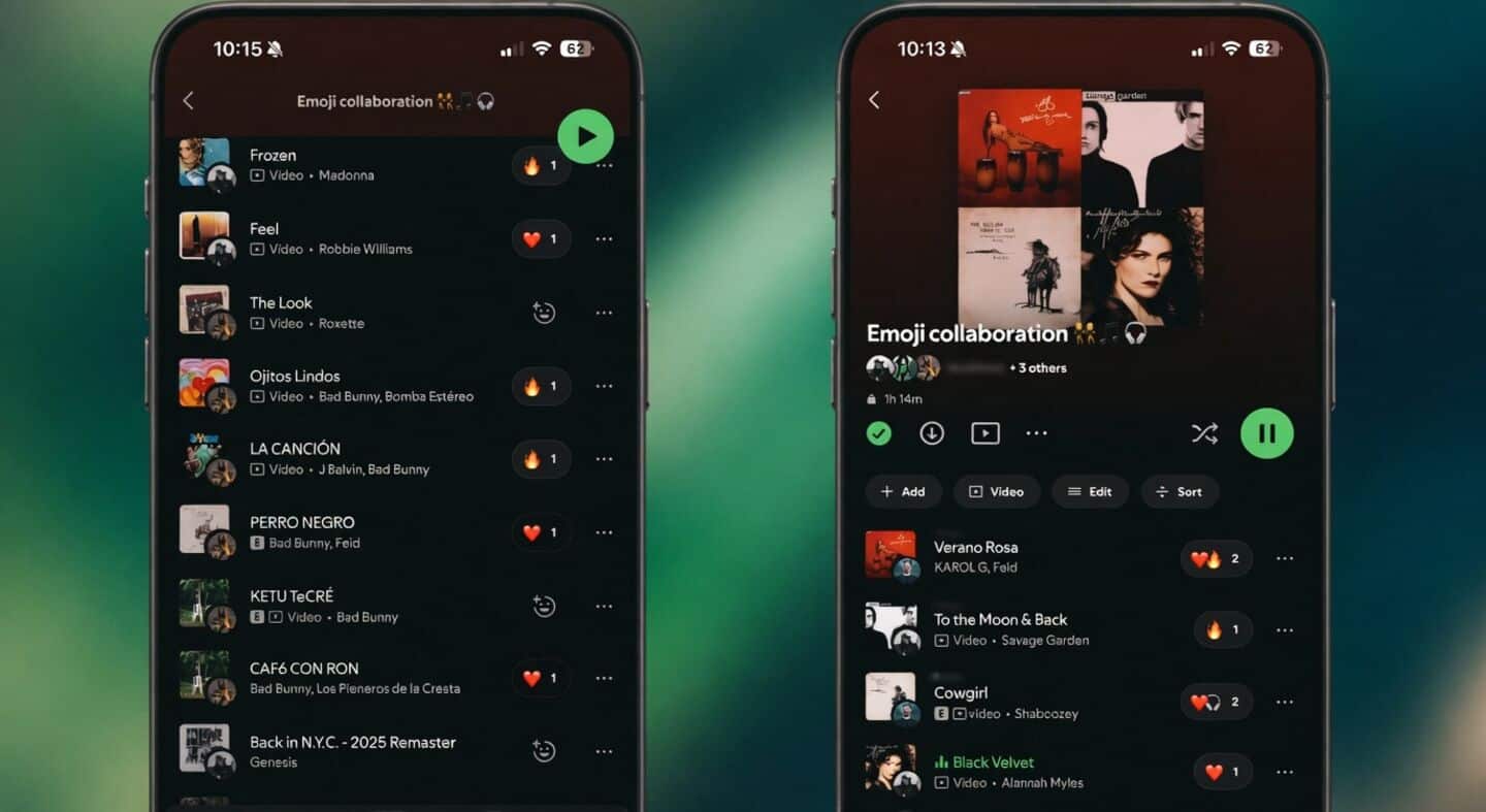 Spotify launches track reactions for collaborative playlists with 6 emojis