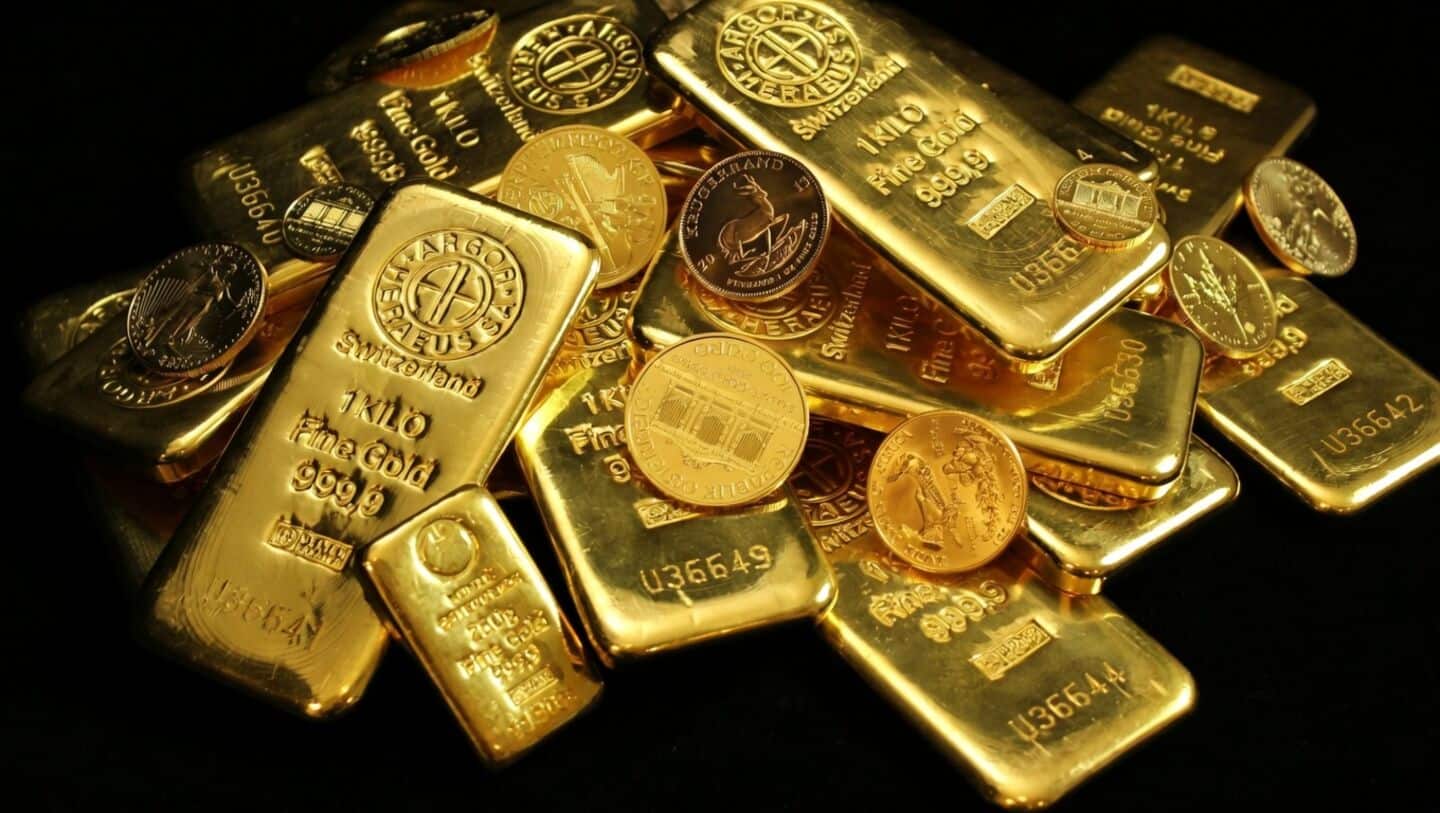 Gold at 2-week low, silver falls to $76.17 on Friday