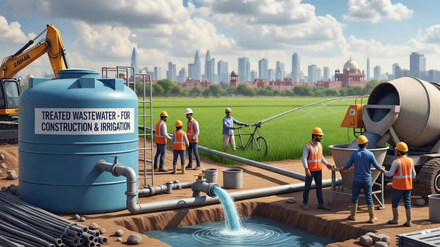 Delhi plans policy to repurpose treated wastewater for municipal uses