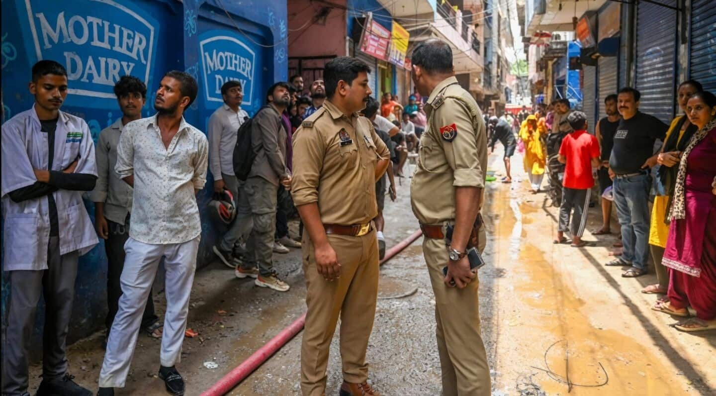 Mamura Noida blaze kills 2 and traps over 100 residents