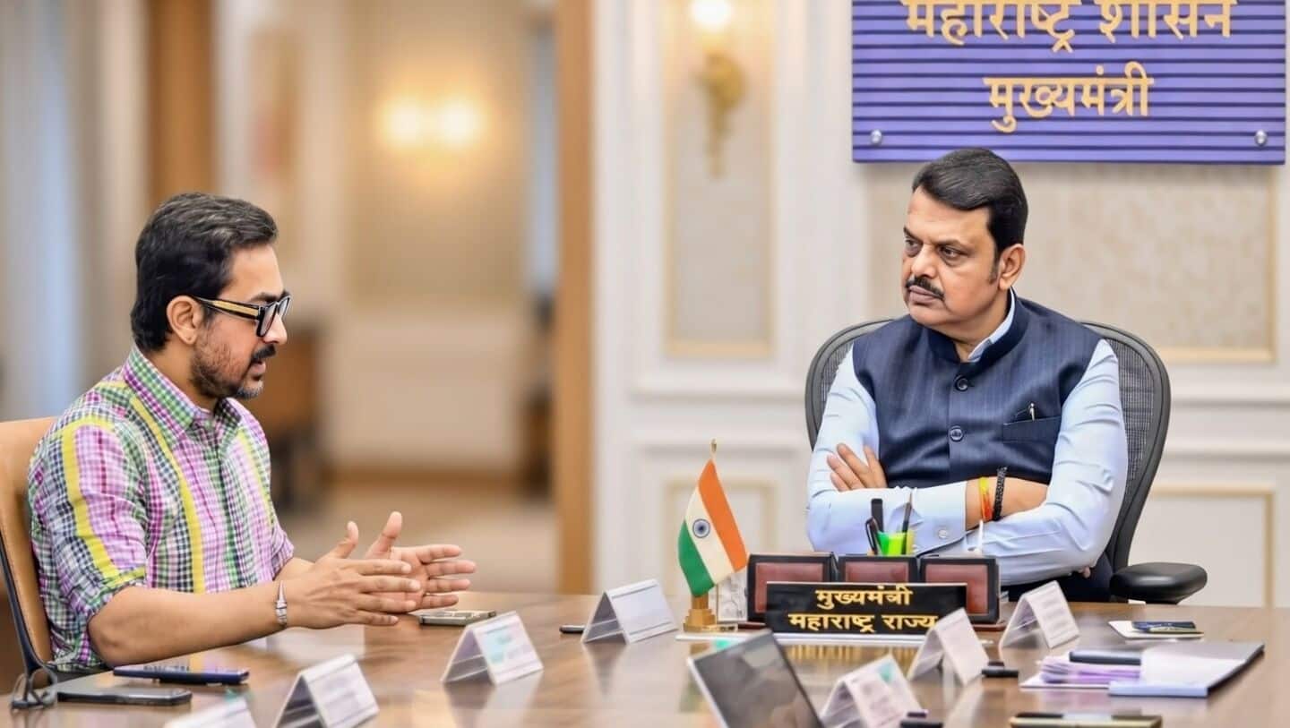 Aamir-Kiran meet CM Fadnavis to discuss 'Farmer Cup' initiative