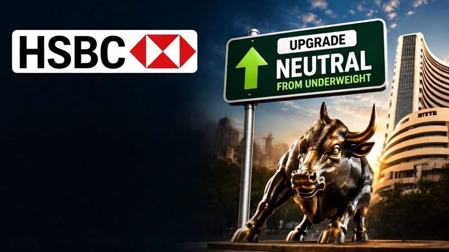 HSBC shifts Indian stock rating to neutral as oil eases