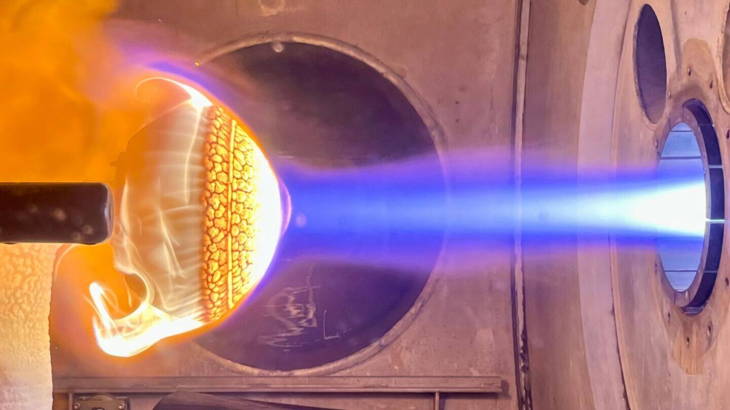 ESA tests Draco heat shield in Belgium for reentry study