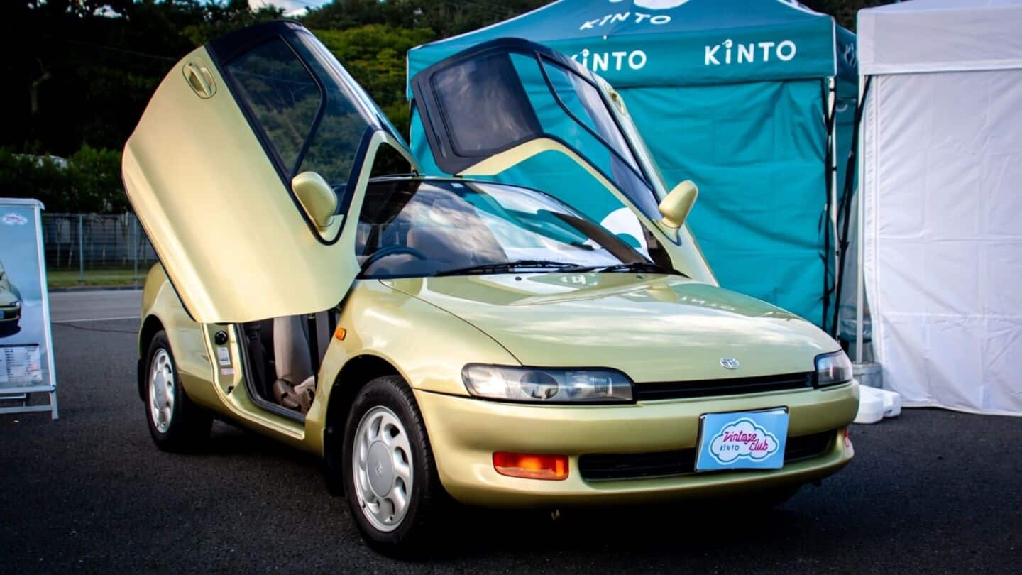 Toyota's Kinto to offer 1990 Sera rentals with gull-wing doors