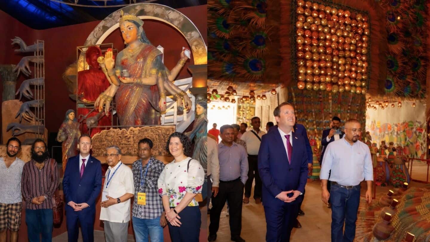 US Ambassador Sergio Gor joins Durga Puja celebrations in Kolkata