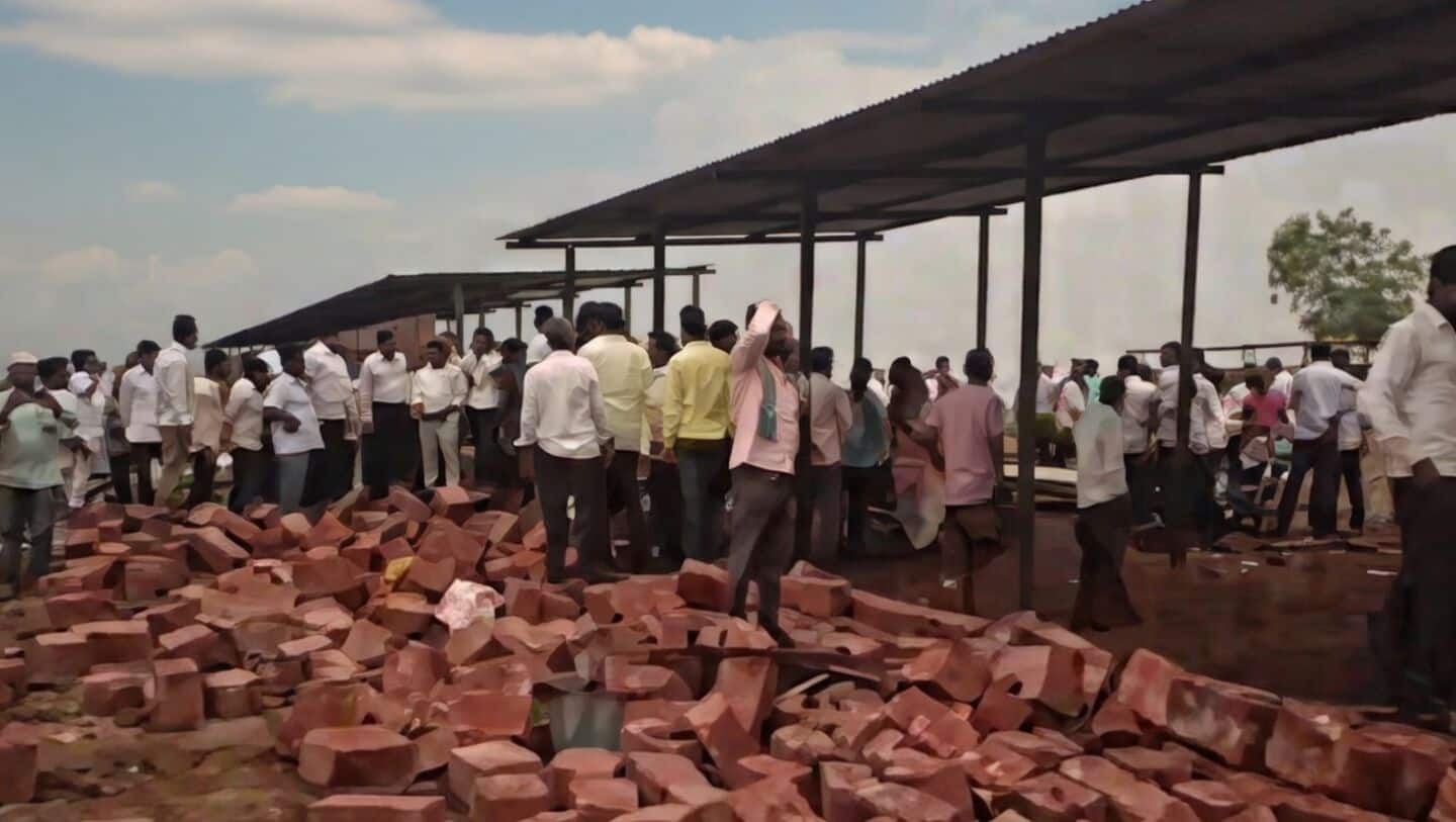 Sangli temple storm leads under-construction wall collapse, kills 6 devotees