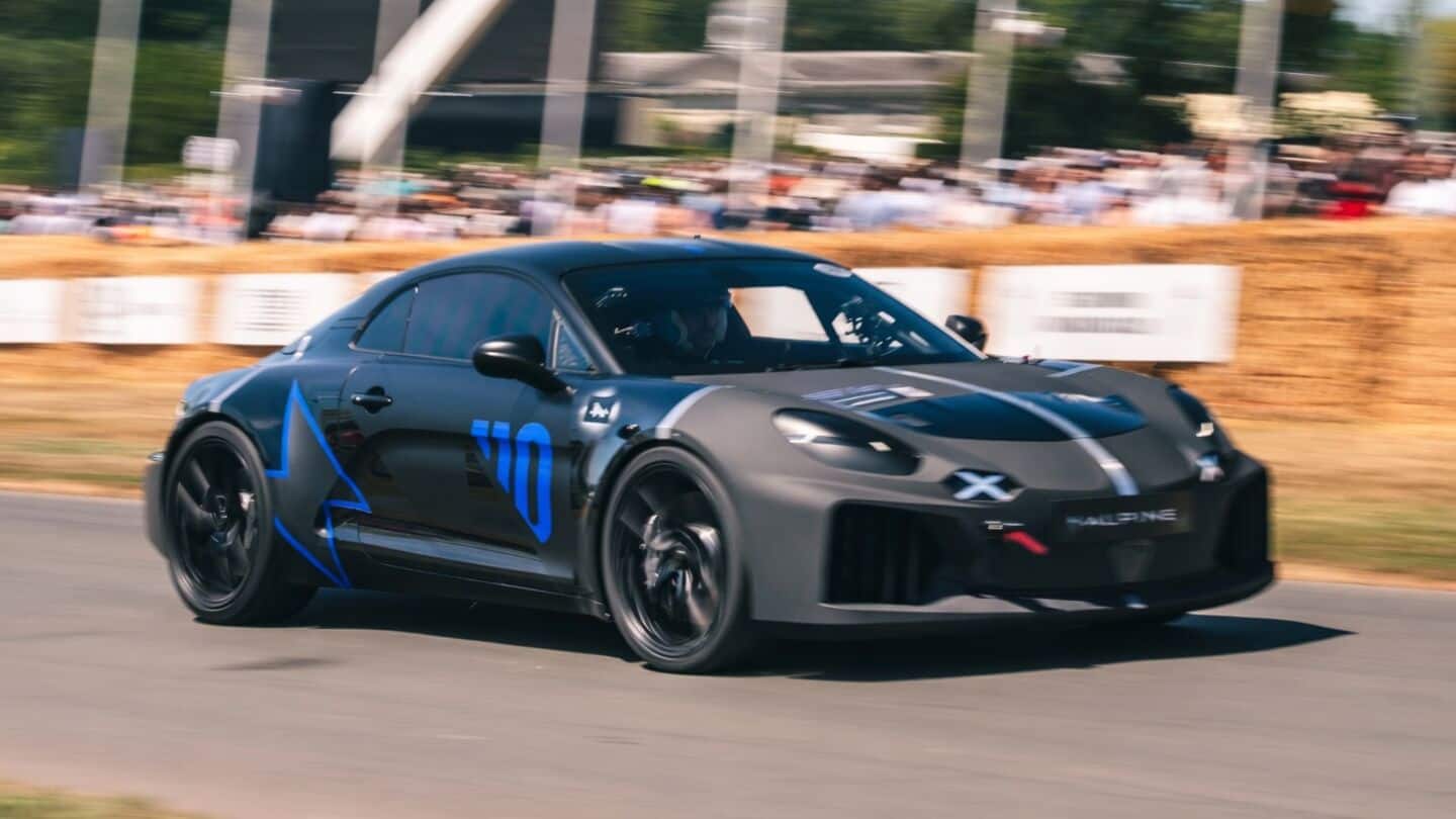 Alpine unveils all-electric A110, set to launch in 2027