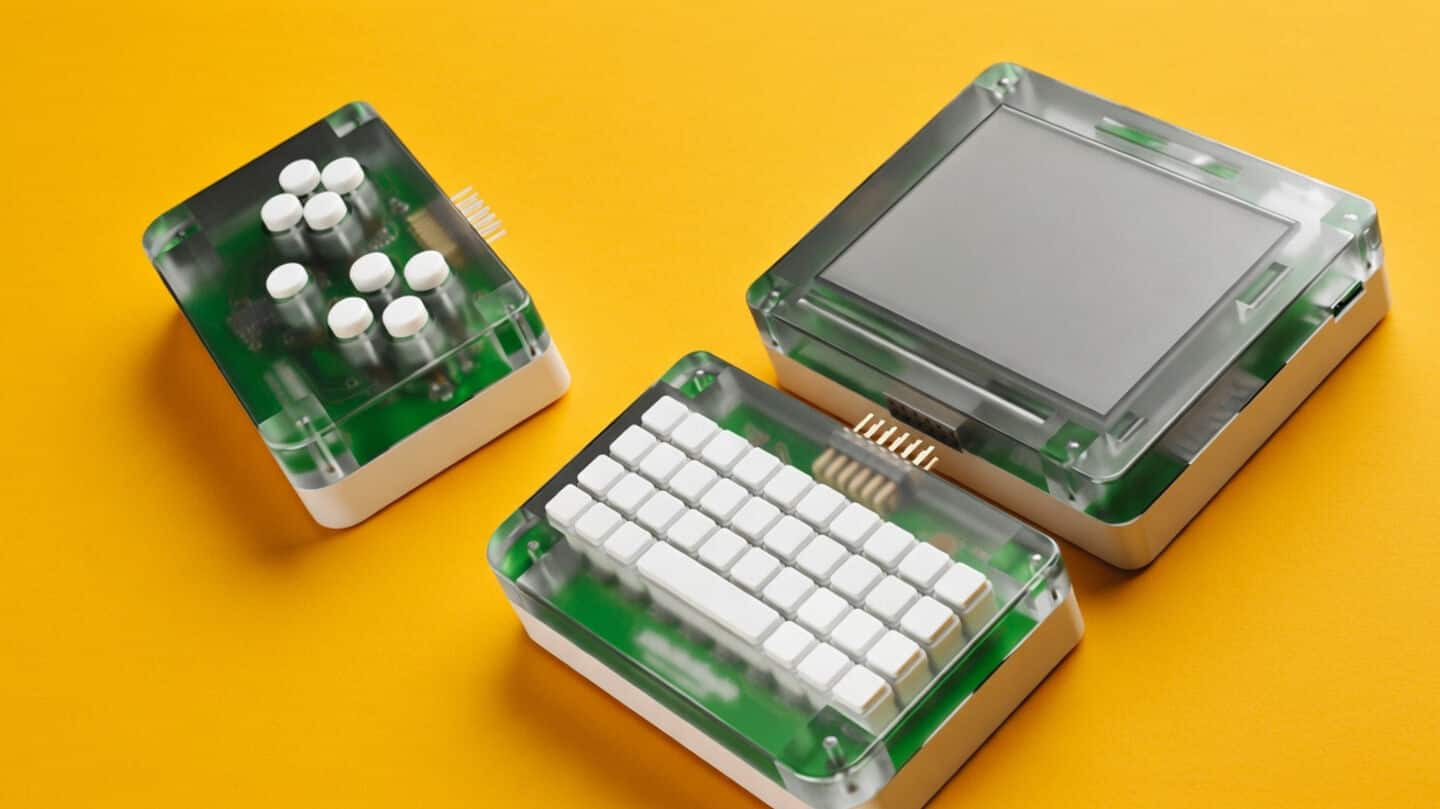 Pocketbyte modular mini computer packs ESP32-S3, 8MB, 2.8-inch display