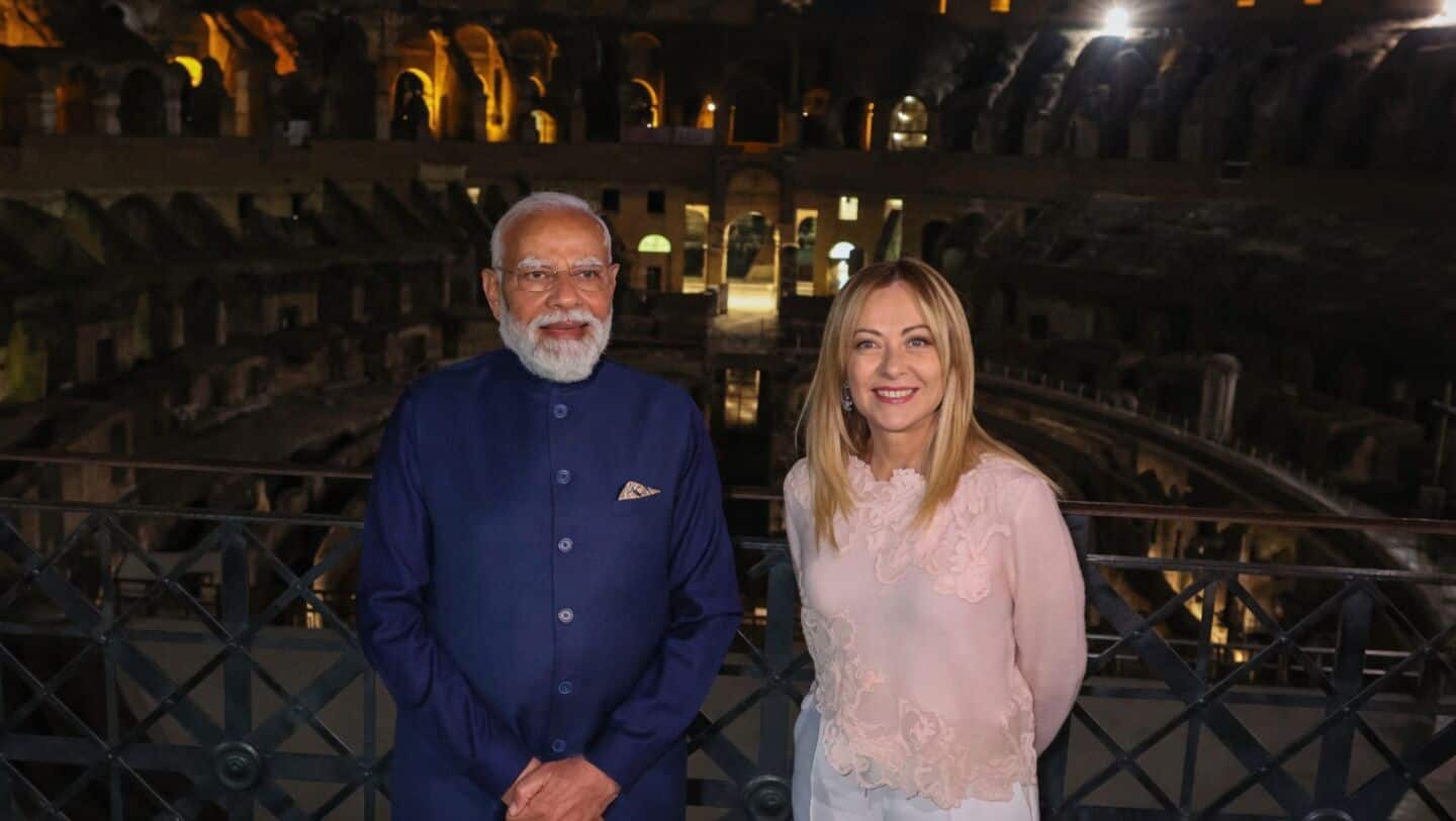 Narendra Modi meets Meloni, calls Kashi and Rome eternal cities