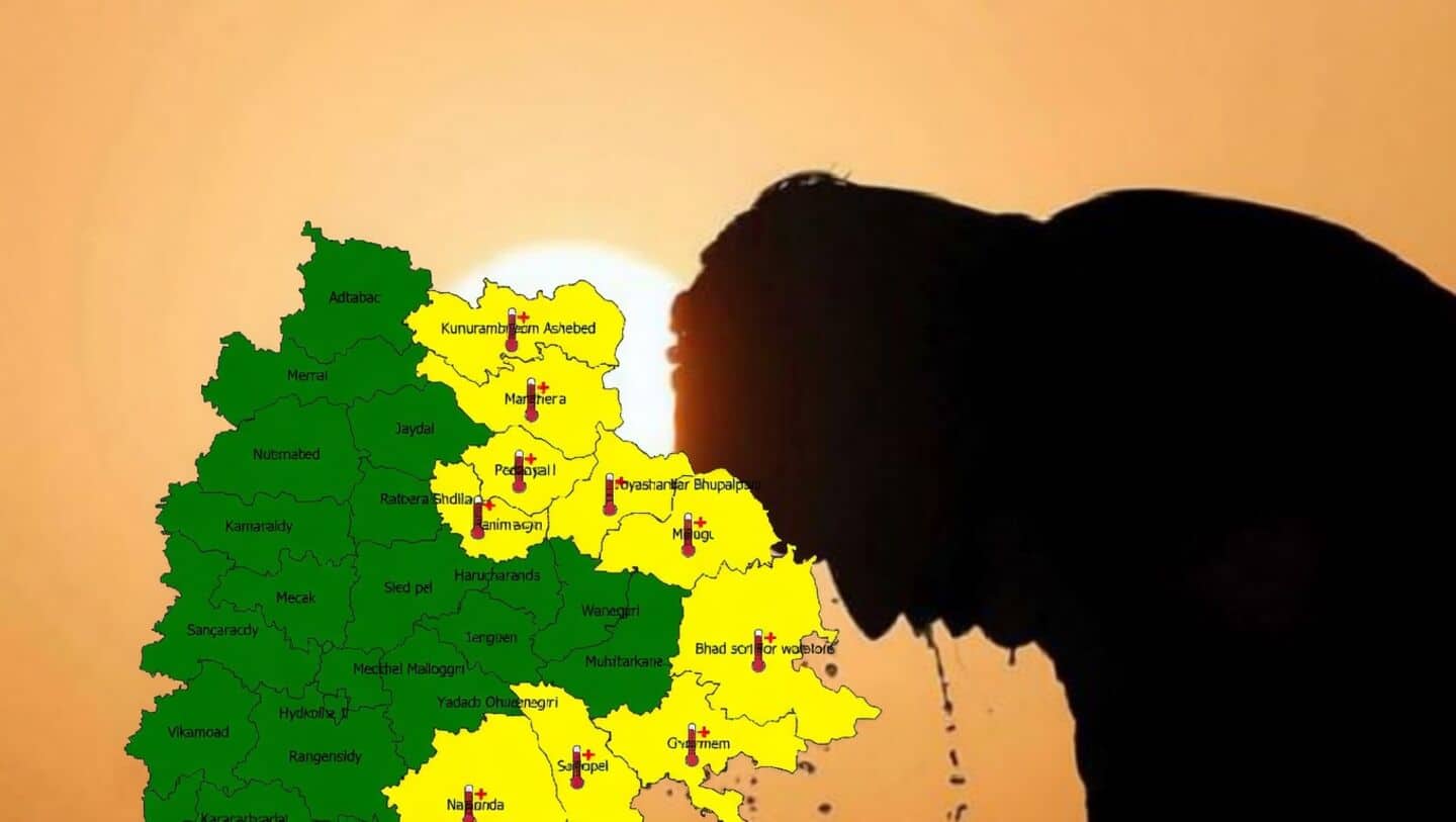IMD issues heat wave warning for 11 Telangana districts Friday