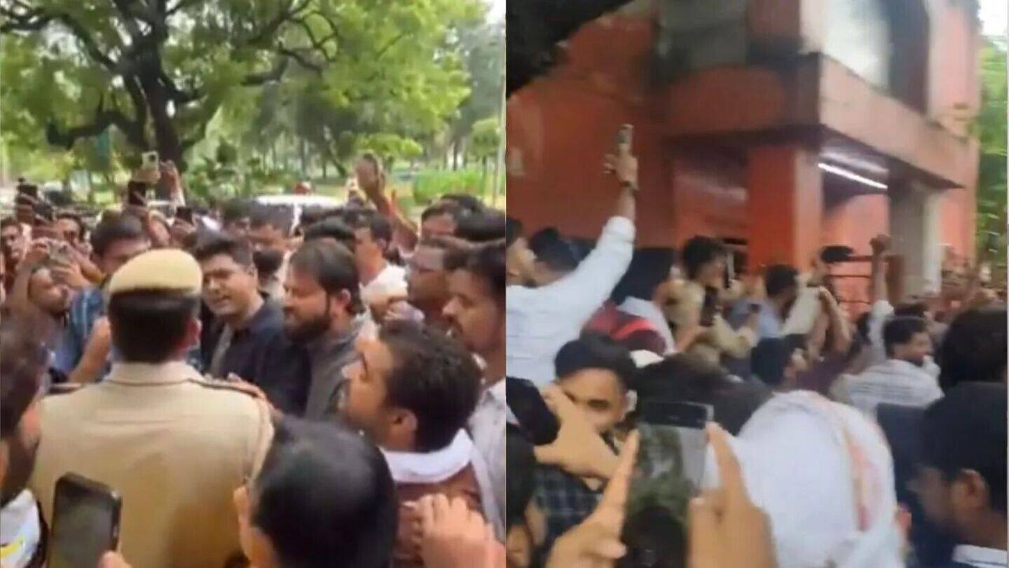 SSC exam re-test protest turns violent; over 40 detained