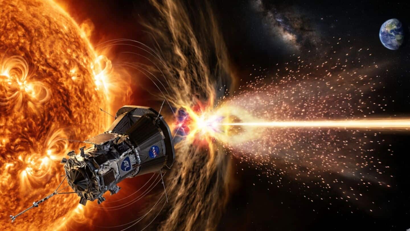 NASA's Parker Solar Probe captures magnetic reconnection launching charged particles