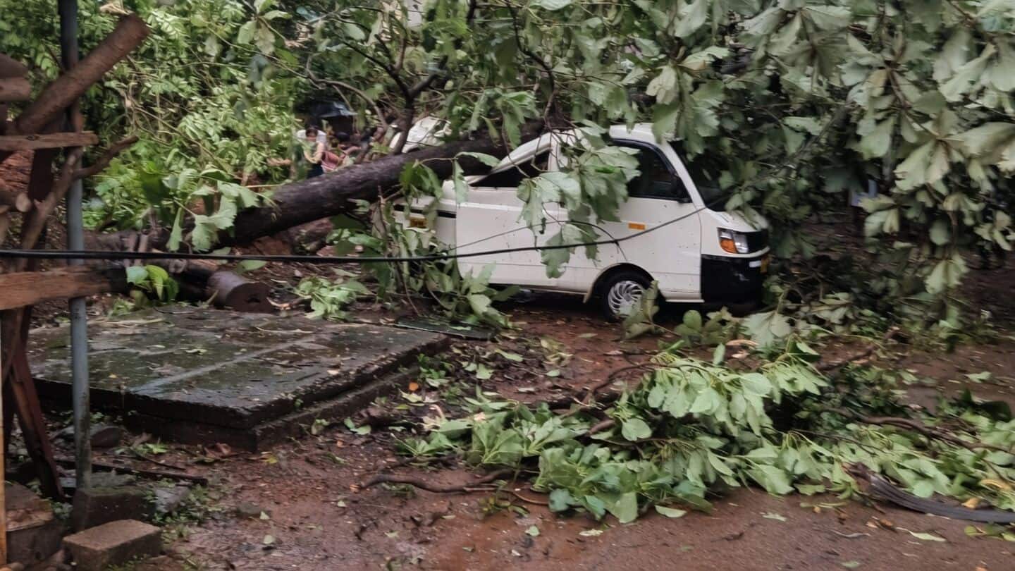 Whirlwinds and nonstop rain cause damage across Thrissur, Kerala