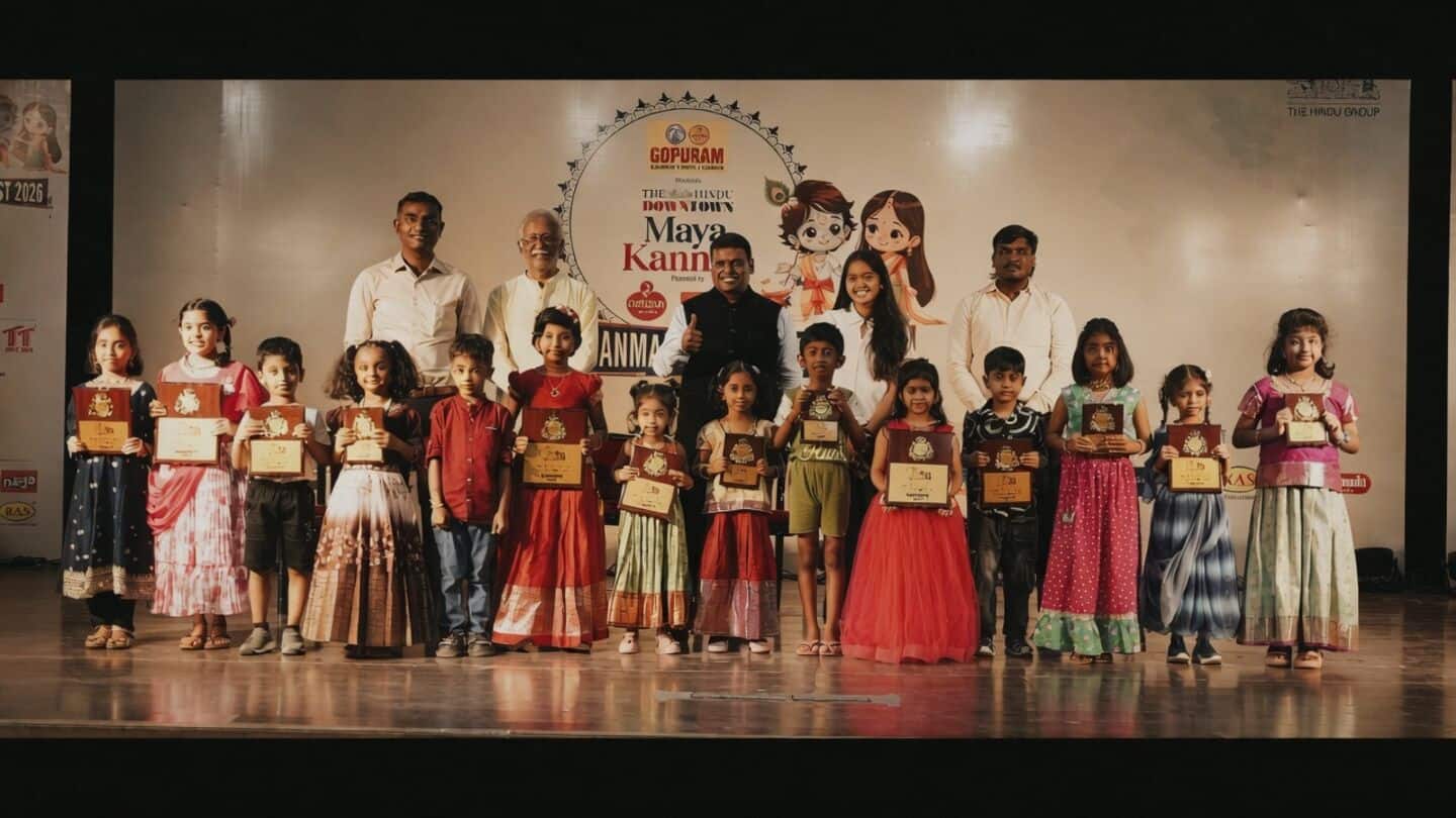 Chennai's Maya Kannan Janmashtami Contest 2026 features over 1,000 children