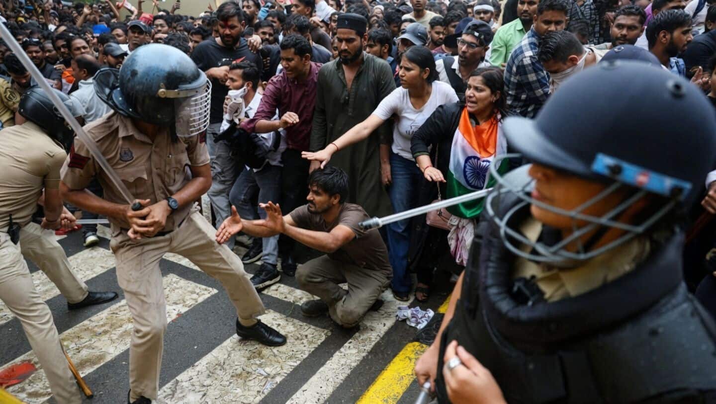 Delhi Police call Cockroach Janta Party protest violent and unruly