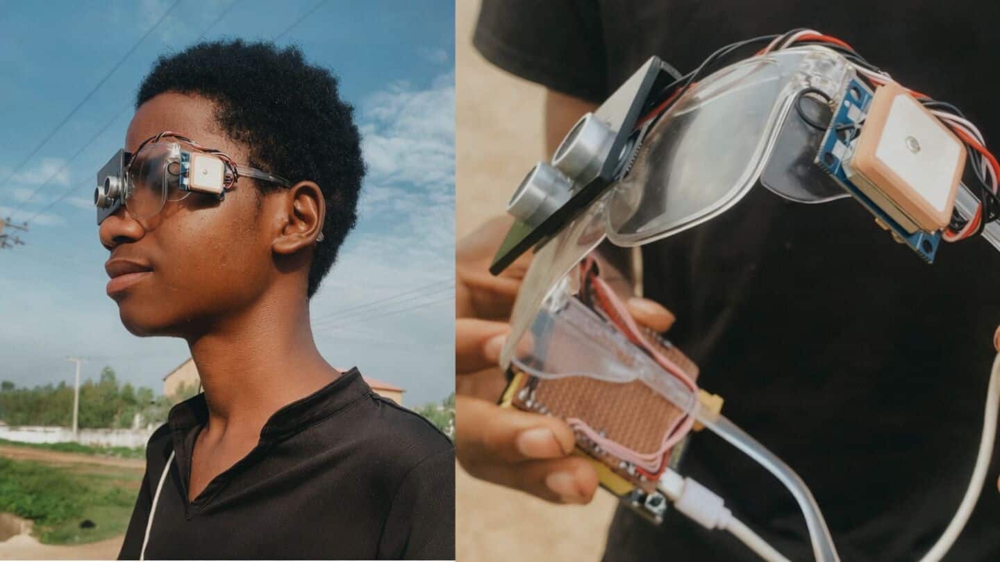 Khalifa Aminu, 20, developing AI smart glasses for visually impaired