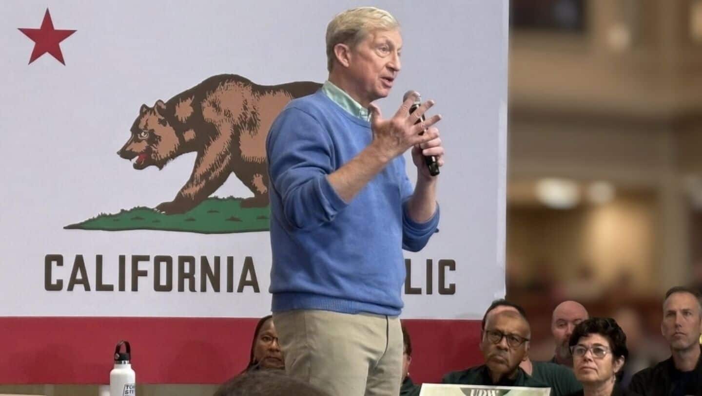 Tom Steyer proposes AI token tax to fund California workers