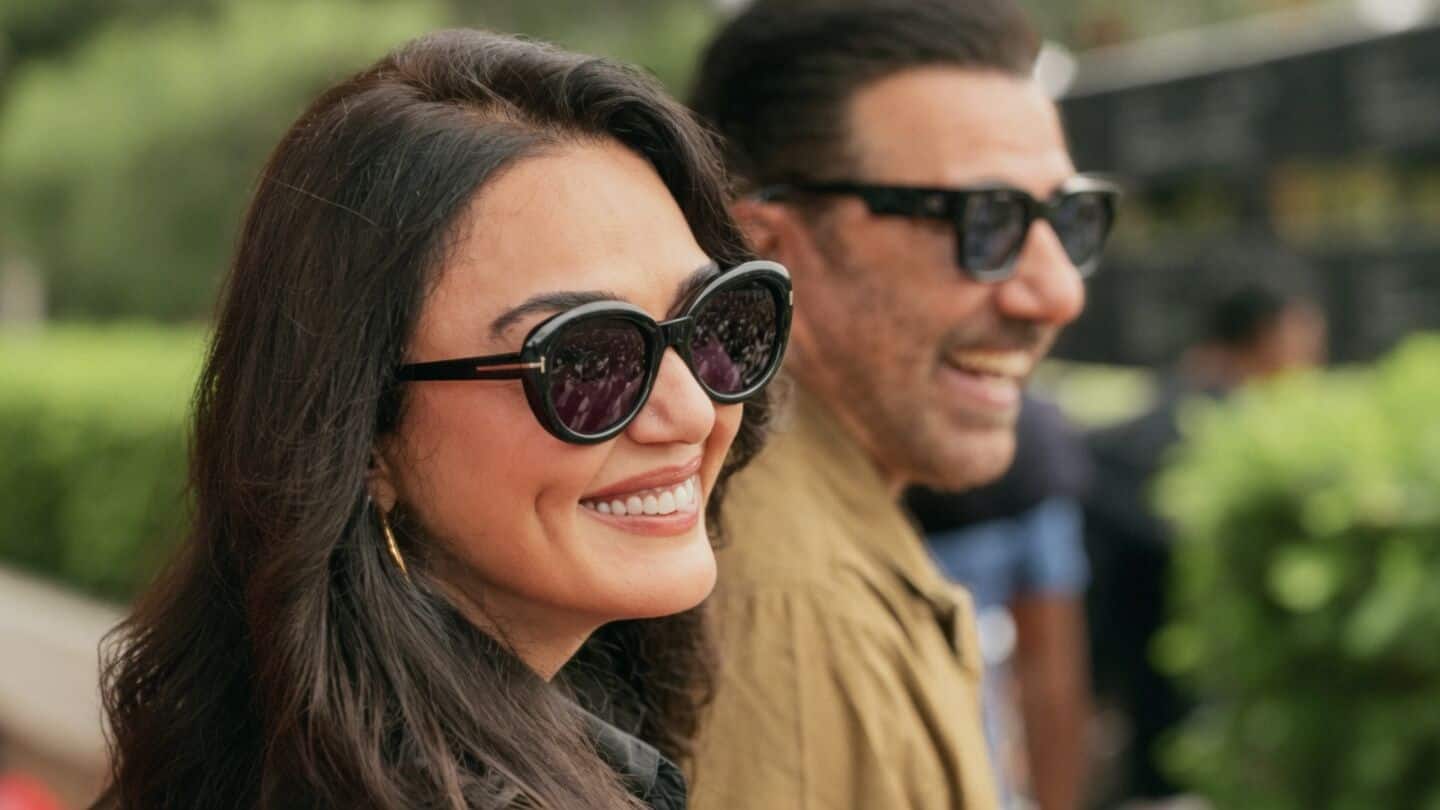 Deol and Zinta visit Mohali ahead of 'Batwara 1947' release