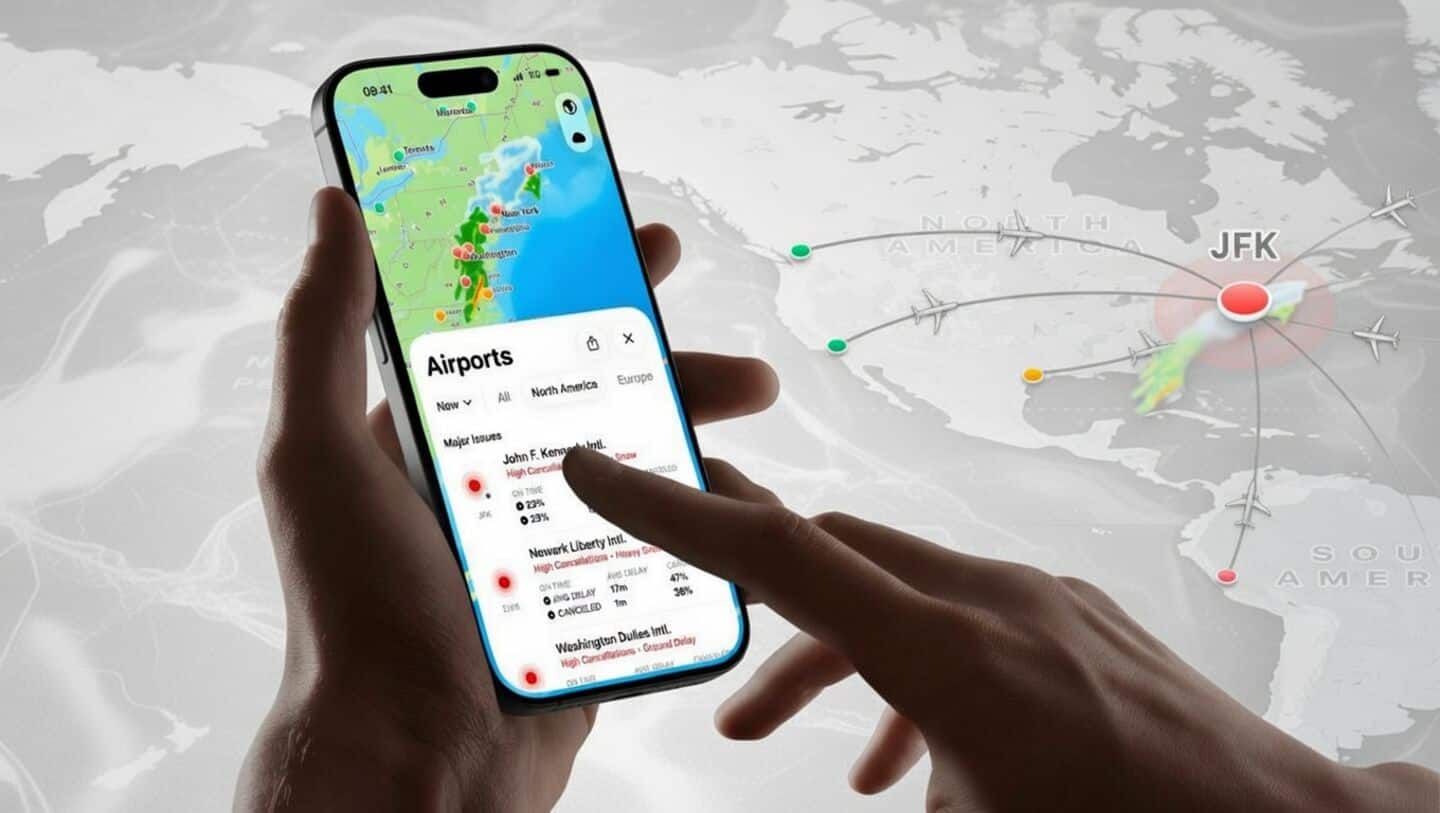 Flighty's new tool alerts you to airport disruptions