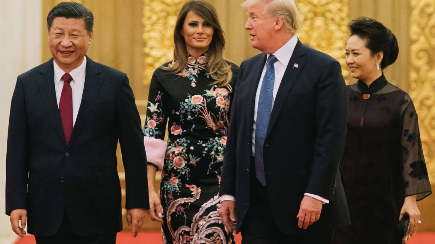 Xi Jinping and Peng Liyuan visit US for trade, AI