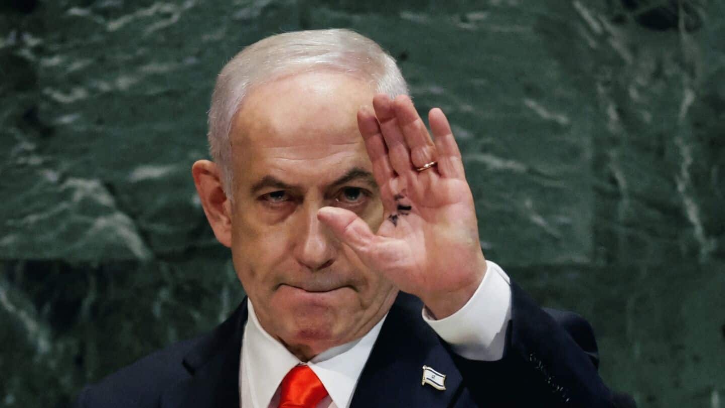 Benjamin Netanyahu addresses U.N. to boost image ahead of elections