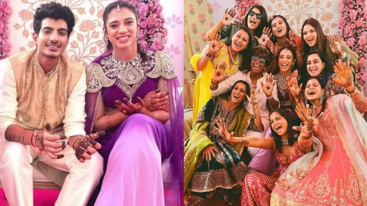 Smriti Mandhana, Palash Muchhal celebrate with friendly cricket match before wedding