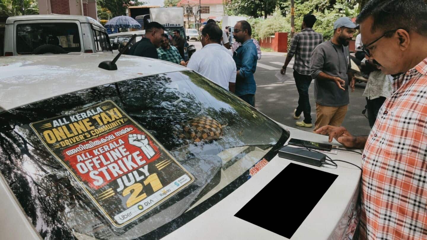 Kerala app taxi strike on July 21 leaves 80% offline