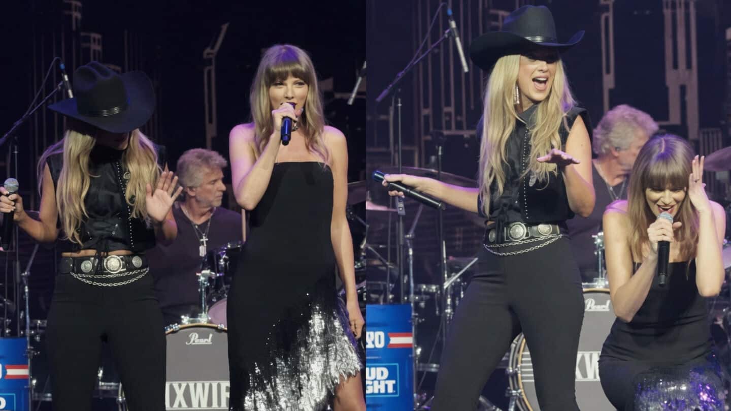 Swift sings 'Love Story' at Kittle's Nashville TEU party pre-wedding