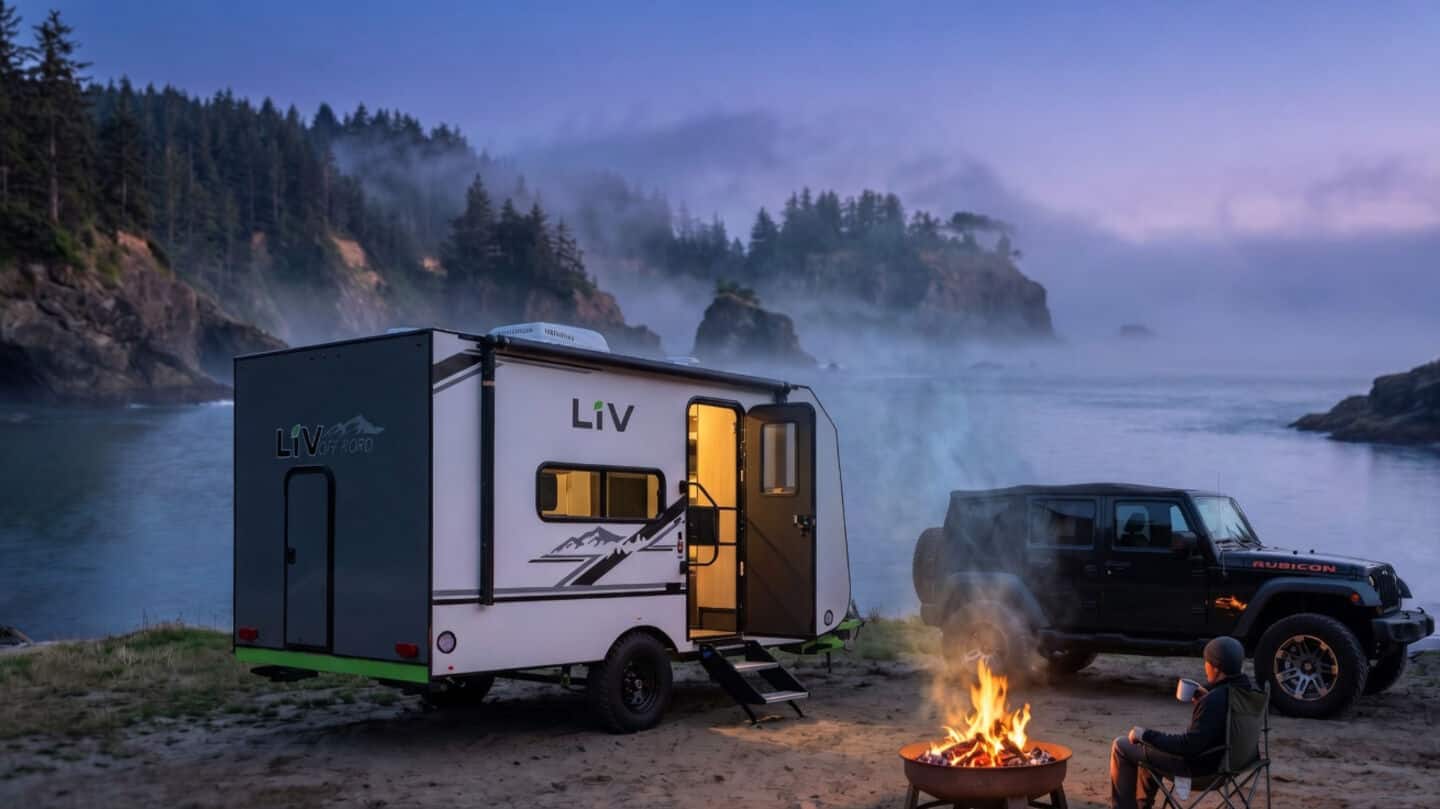 Georgia-based LIV unveils E-Leaf offroad electric camper with 300-amp-hour battery