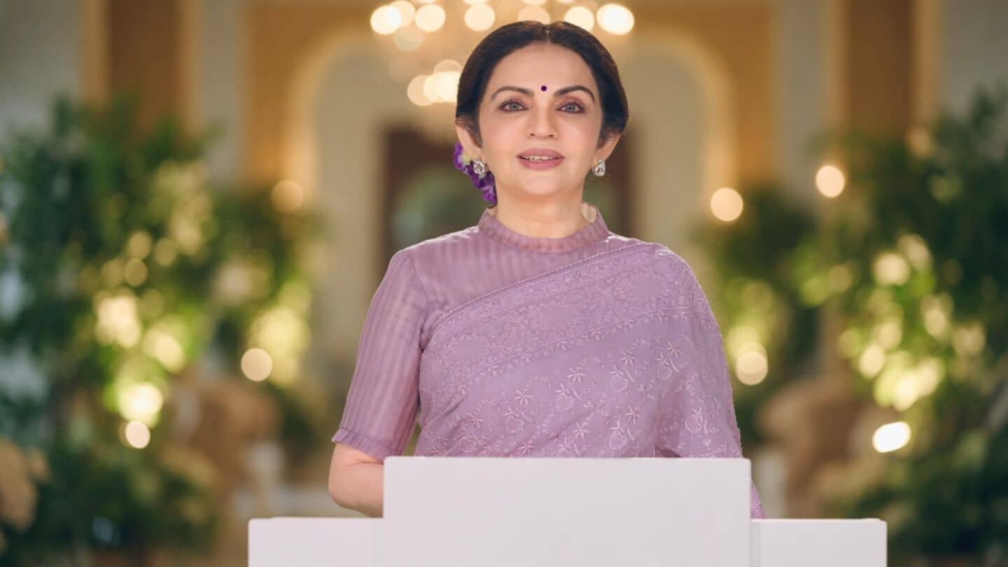 Nita Ambani announces 130-acre Coastal Road Gardens for Mumbai