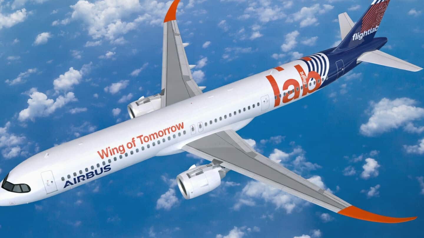 Airbus unveils 'Wing of Tomorrow' at Farnborough cutting carbon emissions