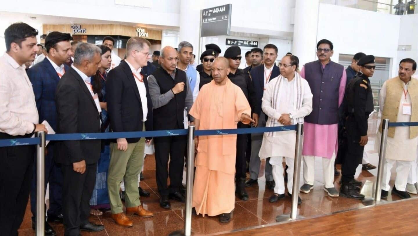 Yogi Adityanath visits Noida International Airport ahead of PM's arrival