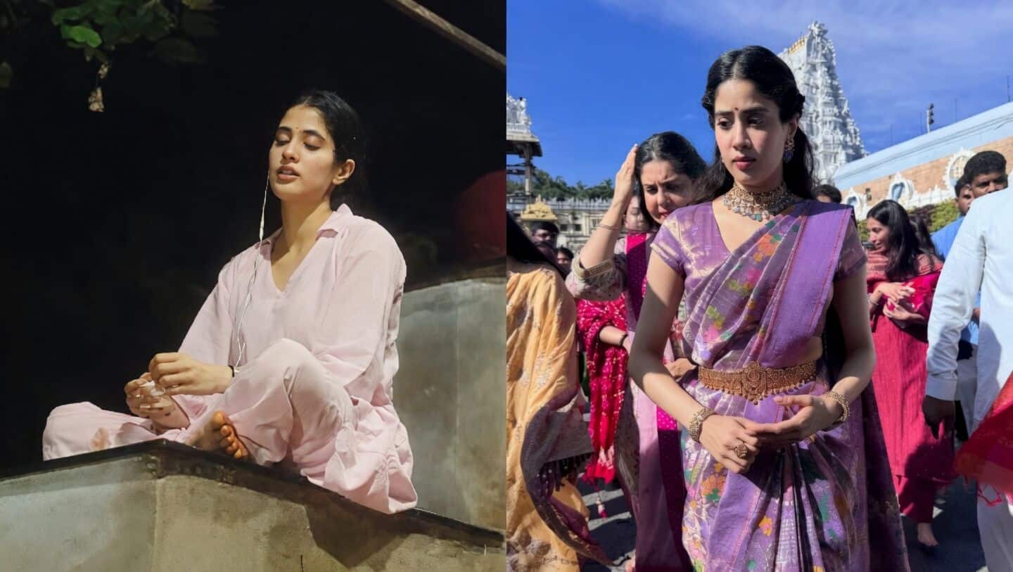 Kapoor climbs Alipiri footpath and offers prayers before 'Peddi' release