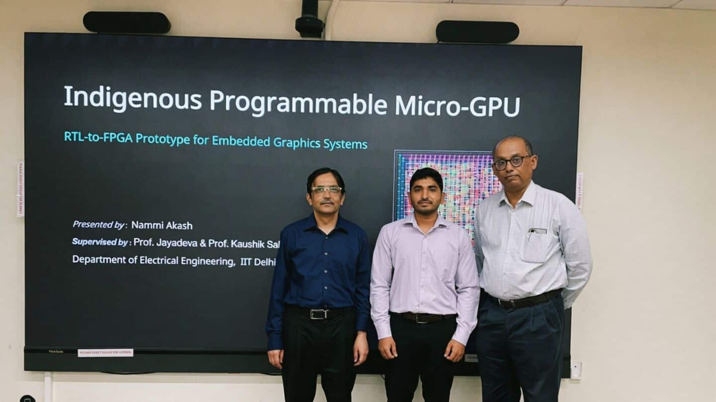 IIT Delhi MTech students build India's 1st micro-GPU prototype