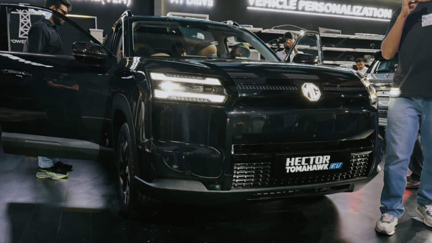 MG Motor India launches 3-row Hector Tomahawk EV from ₹19.49L