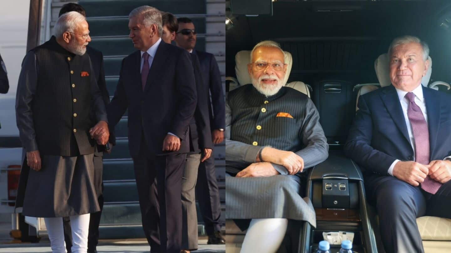 Prime Minister Narendra Modi arrives in Tashkent to deepen ties