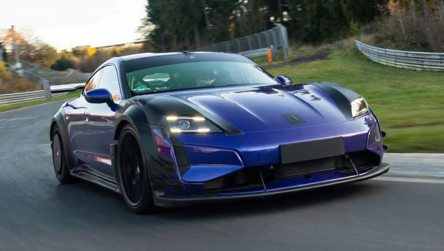 Porsche Taycan Turbo GT Manthey sets Nurburgring electric executive record