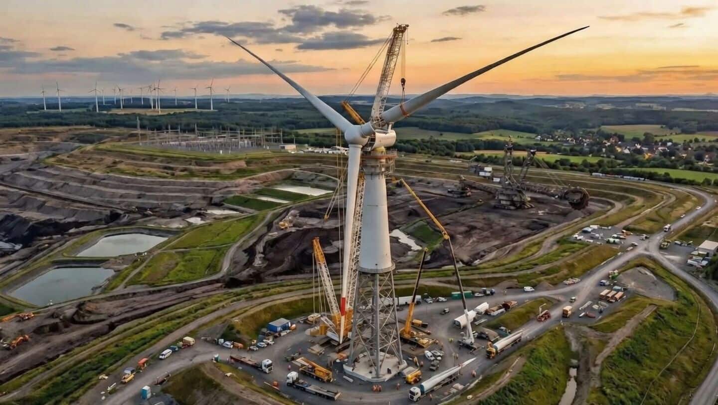 Germany is erecting 364-meter wind turbine on former coal mine