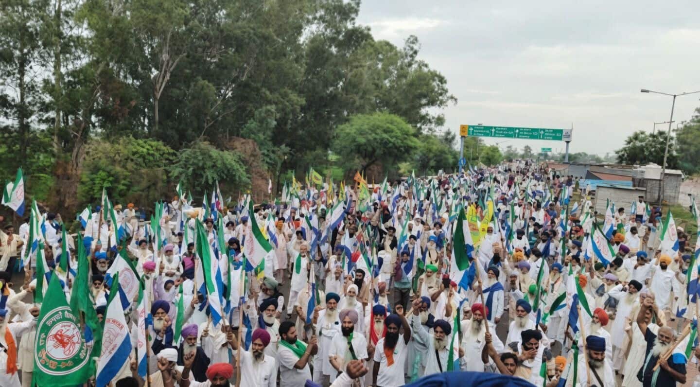 Punjab Haryana farmers blocked at Delhi borders over trade deal