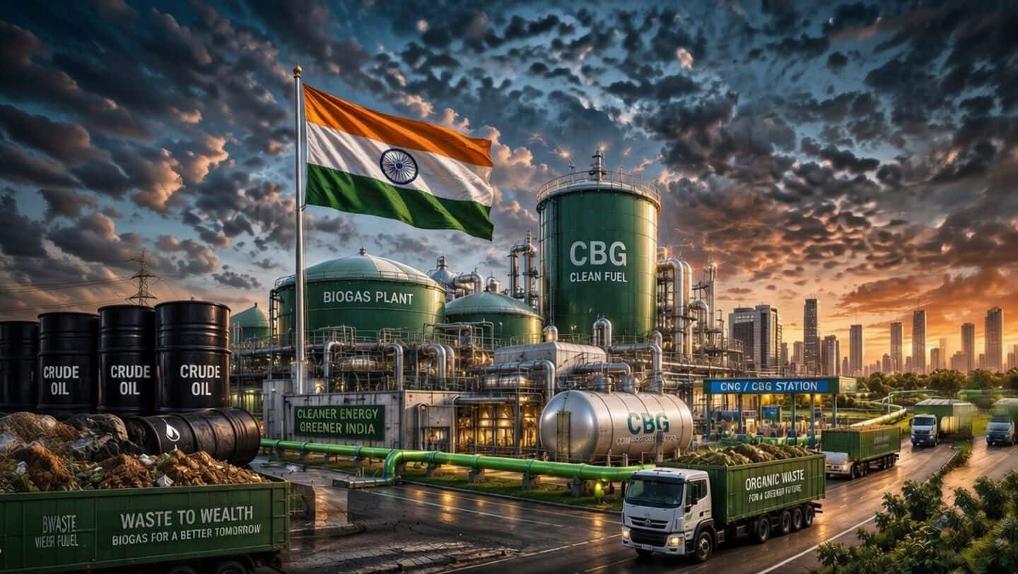 India adopts biogas and CBG to cut $143B oil imports