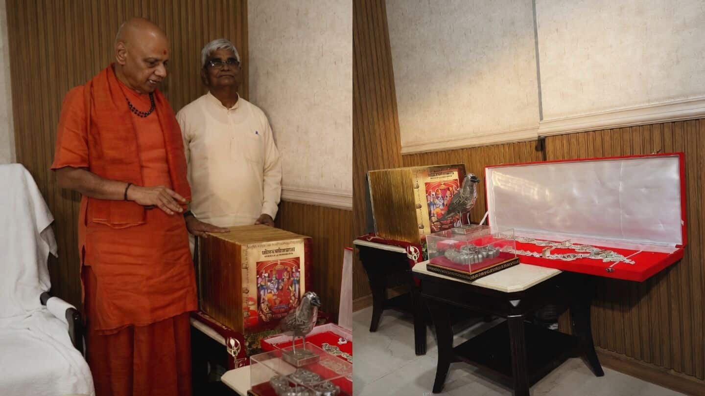 Shri Ram Janmabhoomi Trust displays gold 'Ramayana,' says 2,800 safe